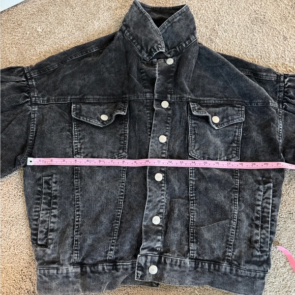 Black corduroy bomber jacket size small - Picture 5 of 7